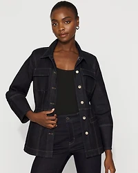 Petite Denim Utility Jacket