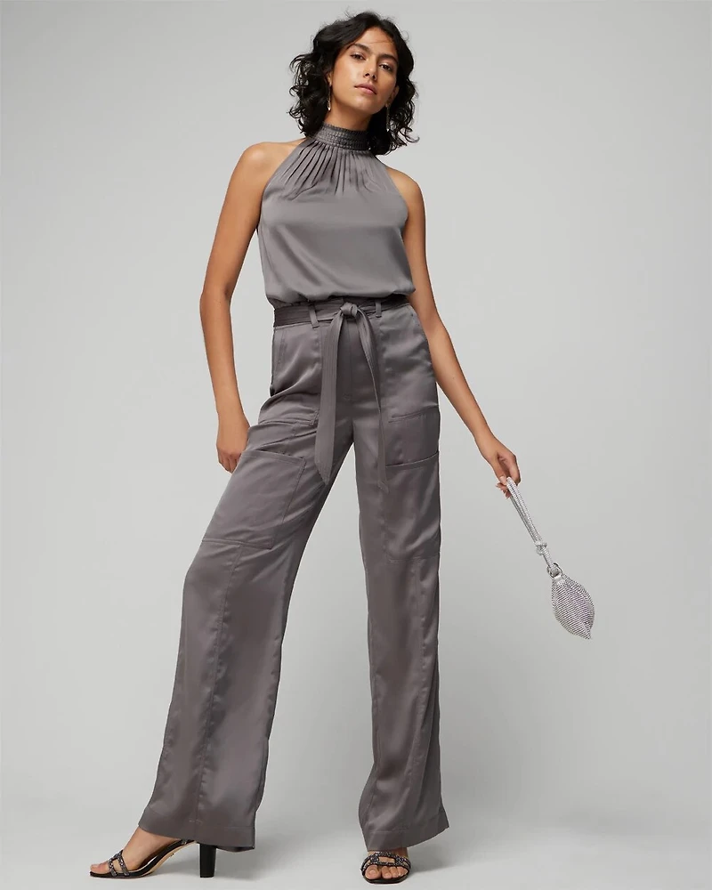 Halter Pleated Shell