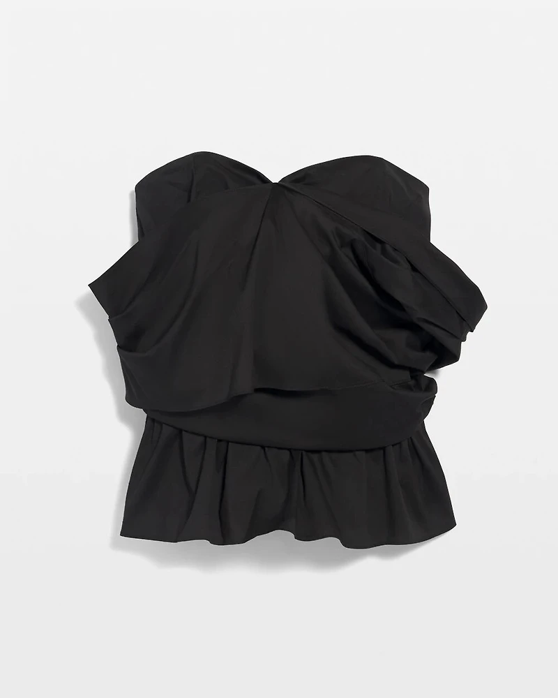 Off-the-Shoulder Poplin Bustier