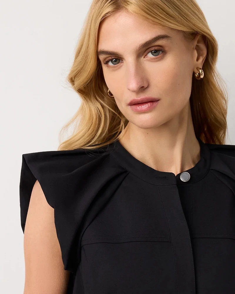 Puff Sleeve Shirt Dress