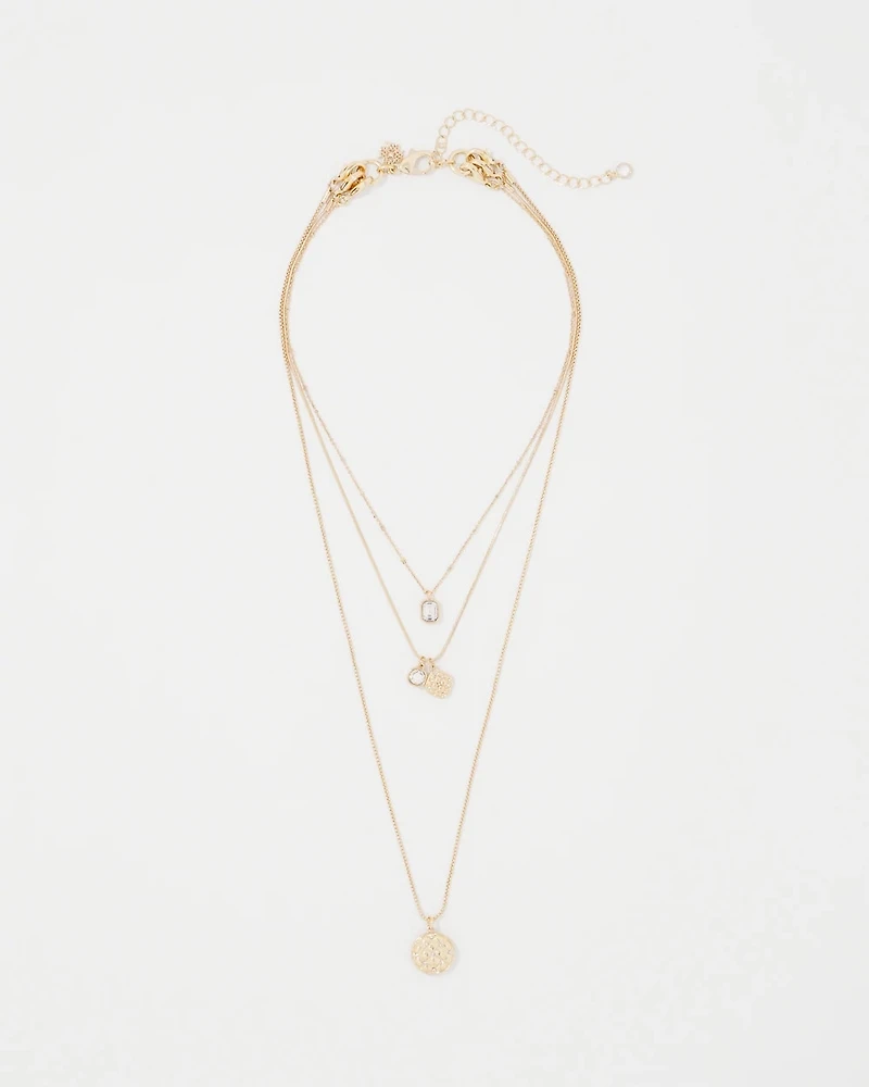 Convertible Quilted Pendant Necklace