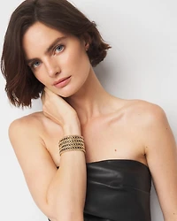 Jet Stone Stretch Bracelet