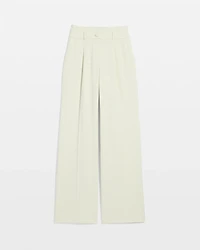 Double Waistband High Rise Wide Leg Pant