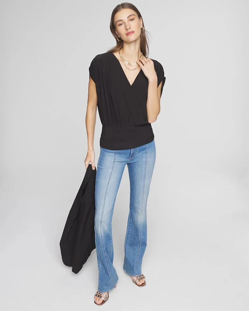 Matte Jersey Banded Bottom Top