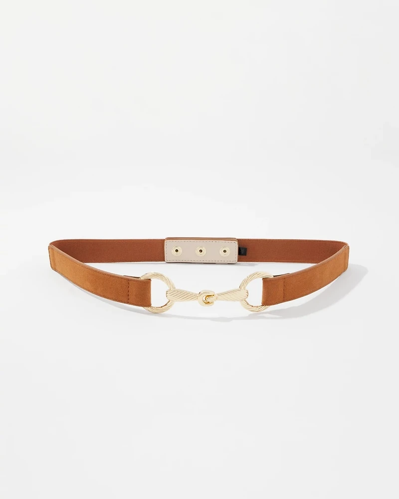 Horsebit Skinny Belt