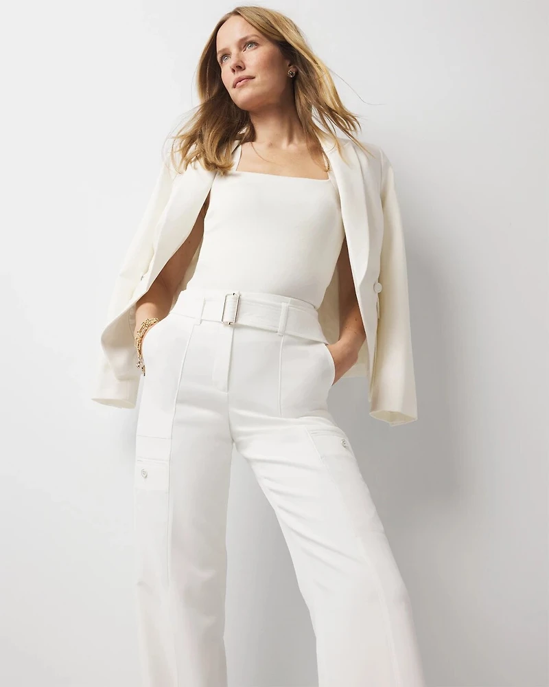 Belted Utility Wide Leg Pant