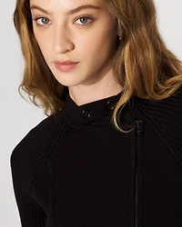 Moto Sweater Jacket