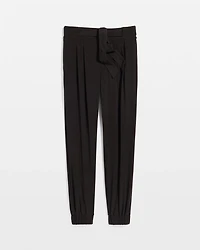 Jersey-Knit Tapered Ankle Pant