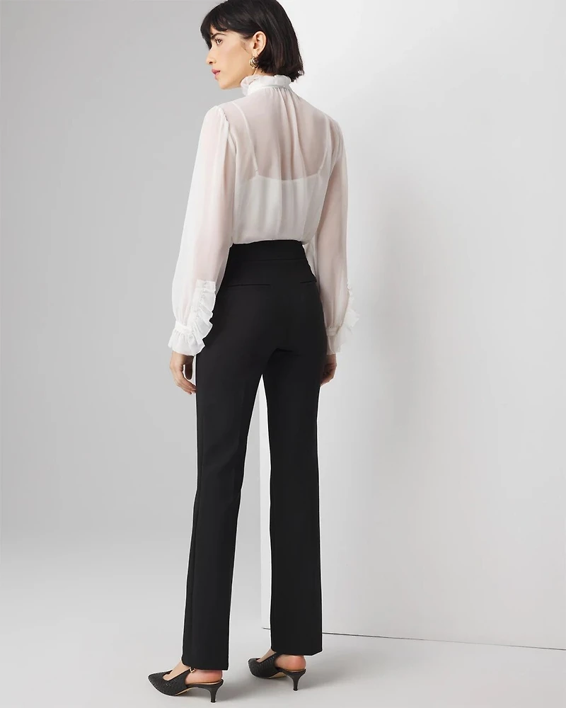 High-Rise Straight Leg Pants