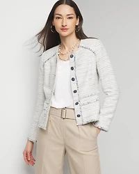 Space Dye Tweed Jacket