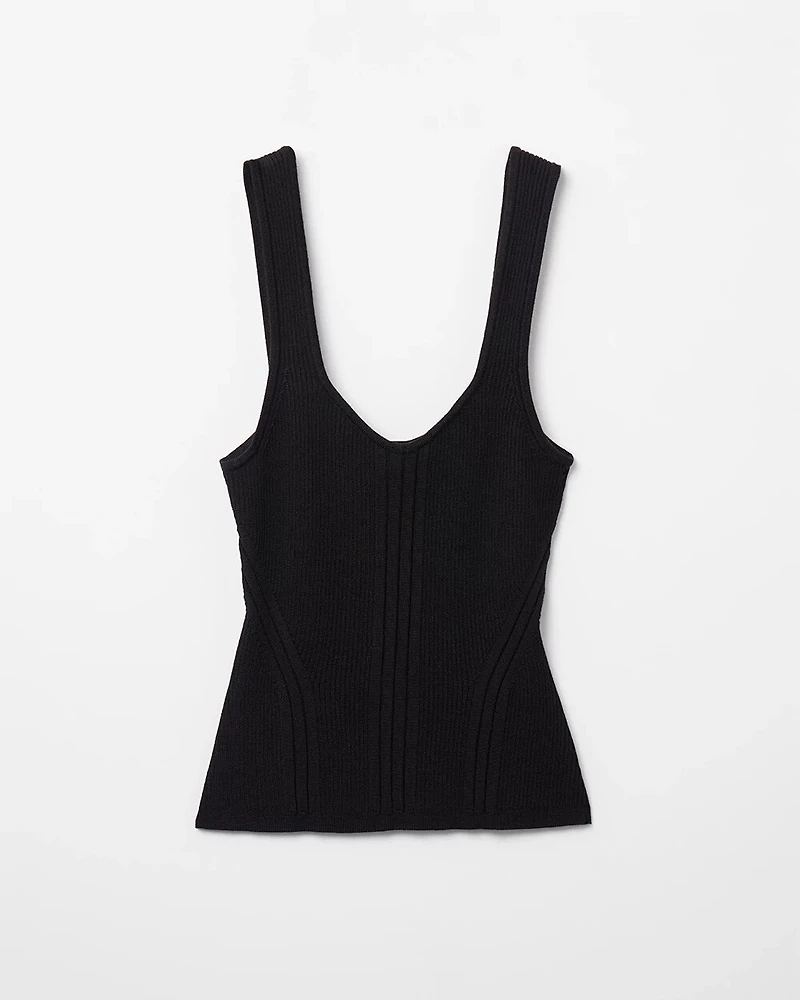 Ribbed Sweater Tank