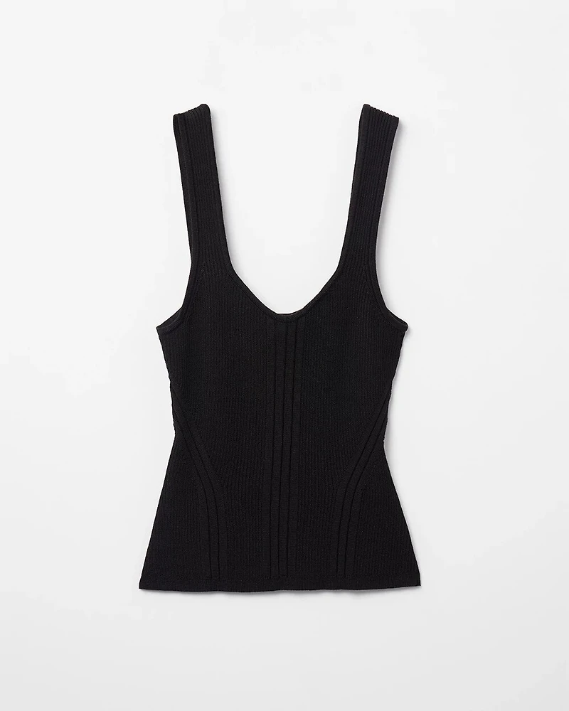 Ribbed Sweater Tank