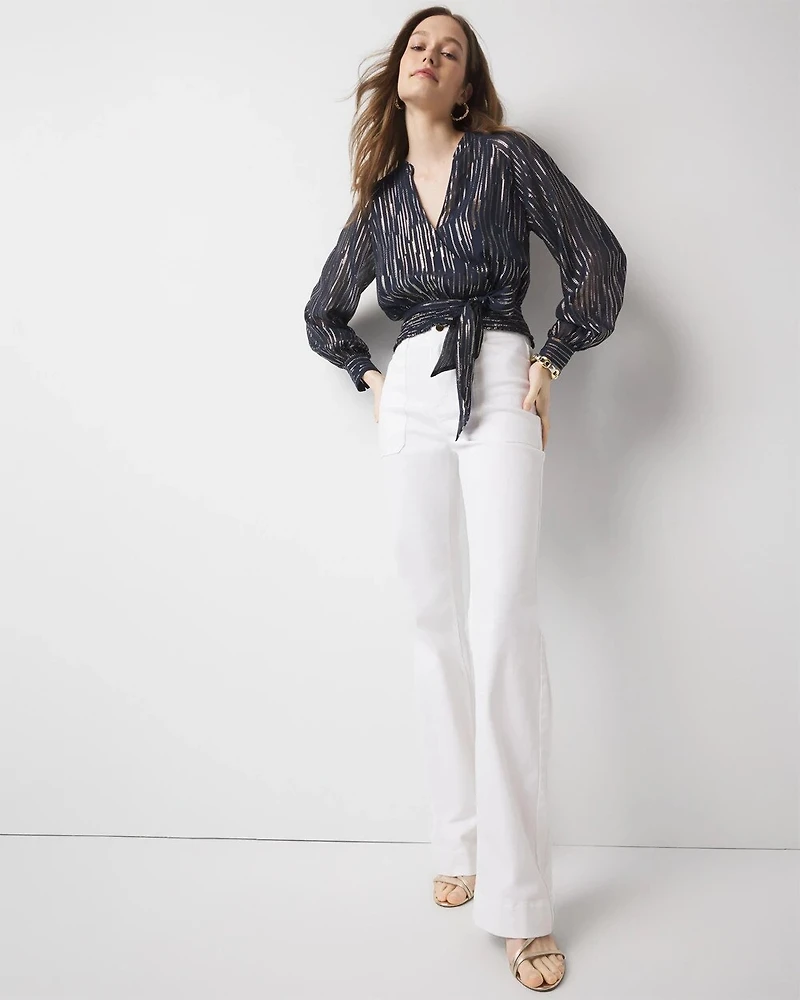 Wrap Waist Blouse