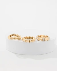 Set of Three Stretch Rings