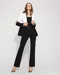 Colorblocked One-Button Blazer