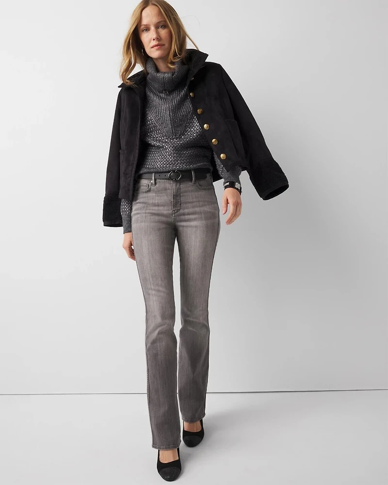 Metallic Half Zip Pullover