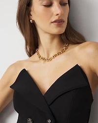 Double Weave Tuxedo Jumpsuit