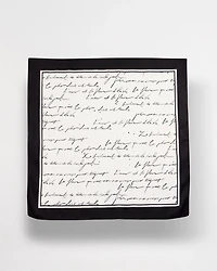 Script Square Scarf