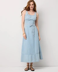 Featherweight Denim Maxi Dress