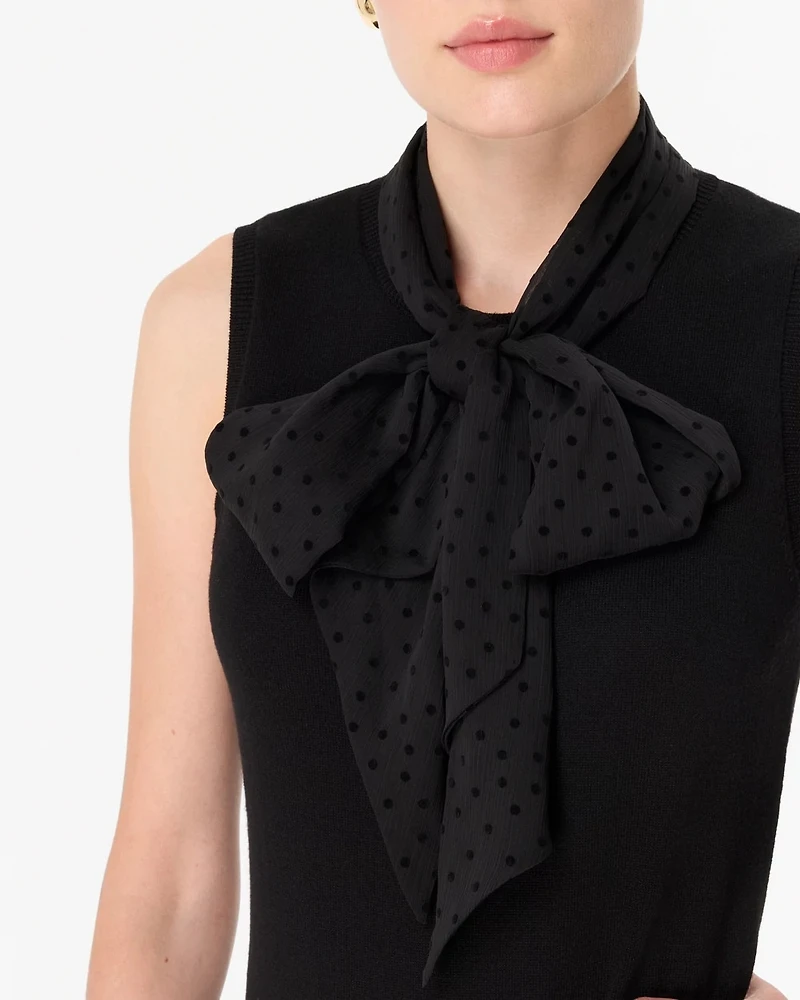 Removable Tie-Neck Pullover