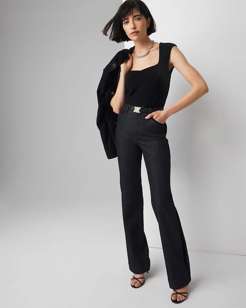 Velvet Cap Sleeve Top