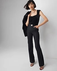 Velvet Cap Sleeve Top