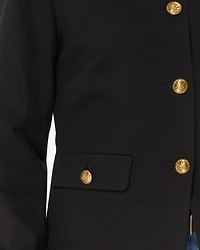 Button Front Cropped Jacket