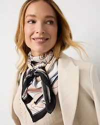 Abstract Print Square Scarf