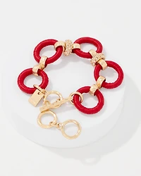 Raffia Toggle Bracelet