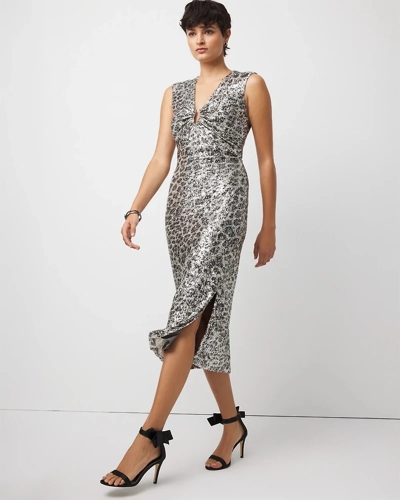 Sequin Midi Dress