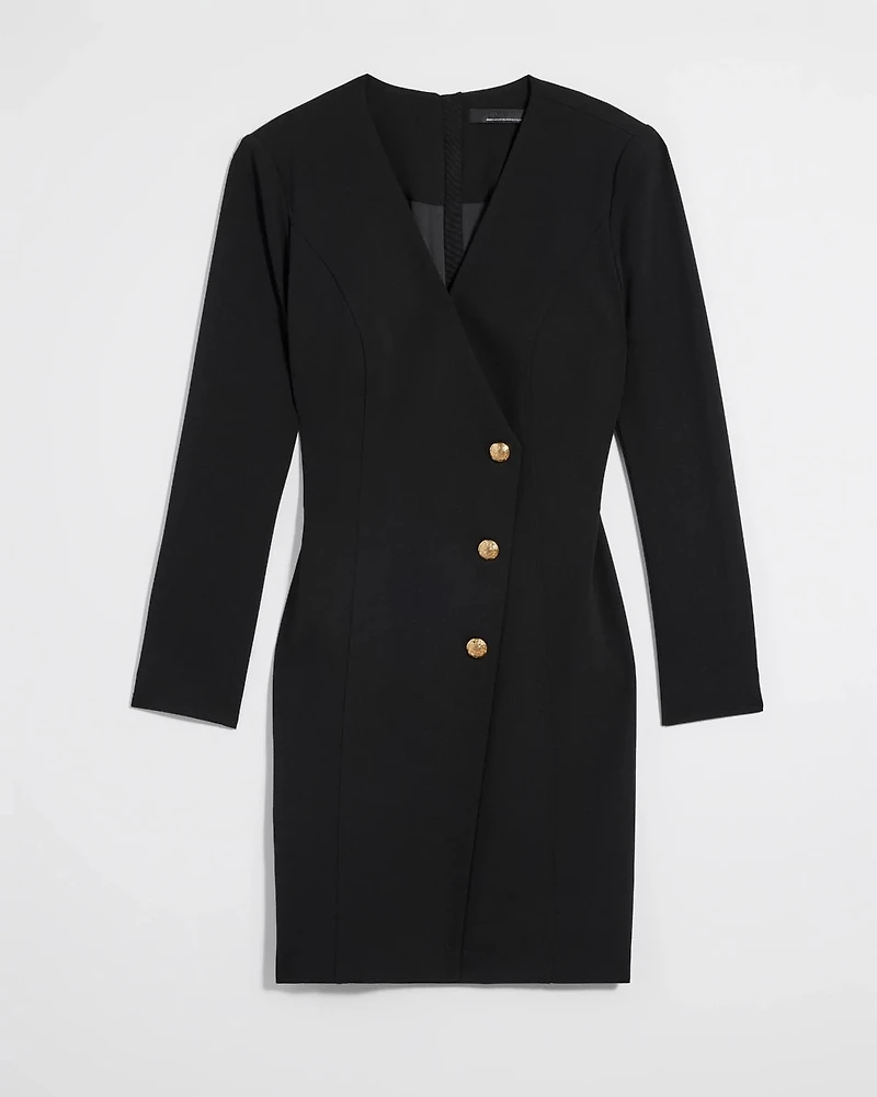 Long Sleeve Blazer Dress