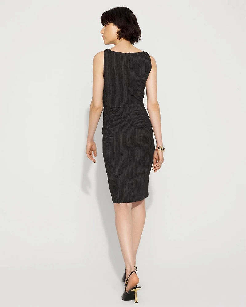 Pinstripe Sheath Dress