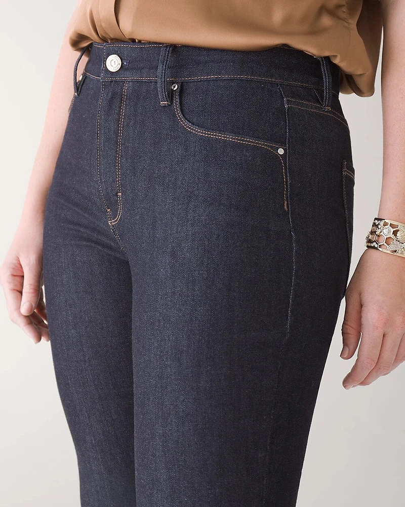 High-Rise Skinny Flare Jeans