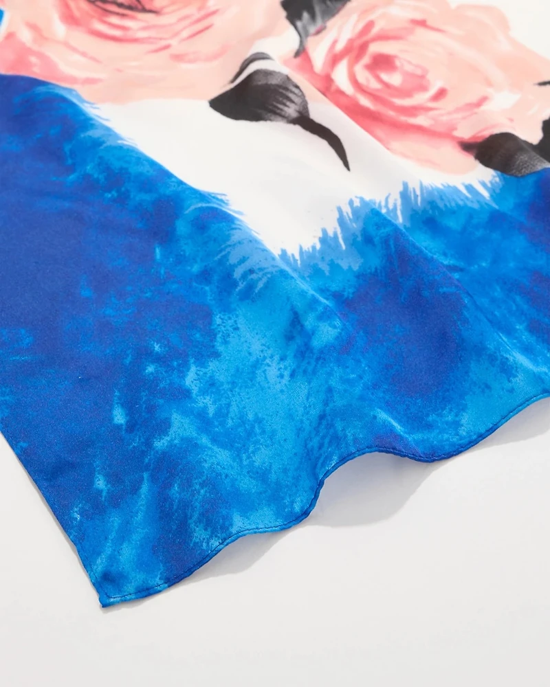 Floral Square Scarf