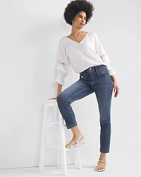 High-Rise Everyday Soft Turnlock Slim Crop Jeans