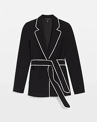 Relaxed Blazer with Piping