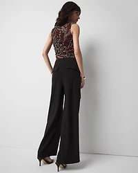 Utility Wide-Leg Jersey-Knit Pant