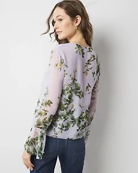 Floral Ruffle Blouse