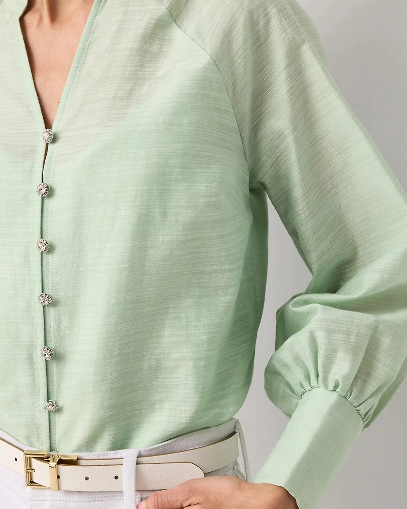 Floral Raglan Sleeve Shirt