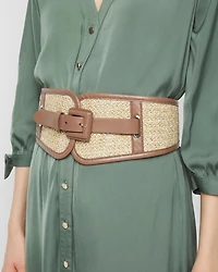 Raffia Wide Belt