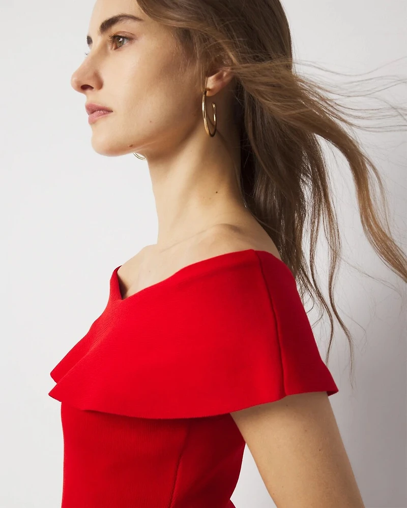 WHBM FORME™ Sculpt Stretch Off-the-Shoulder Sweater