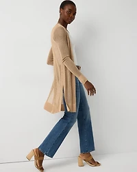 Open Stitch Longline Cardigan