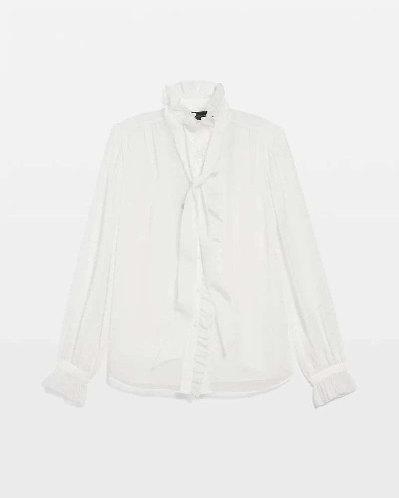Chiffon Ruffle Blouse