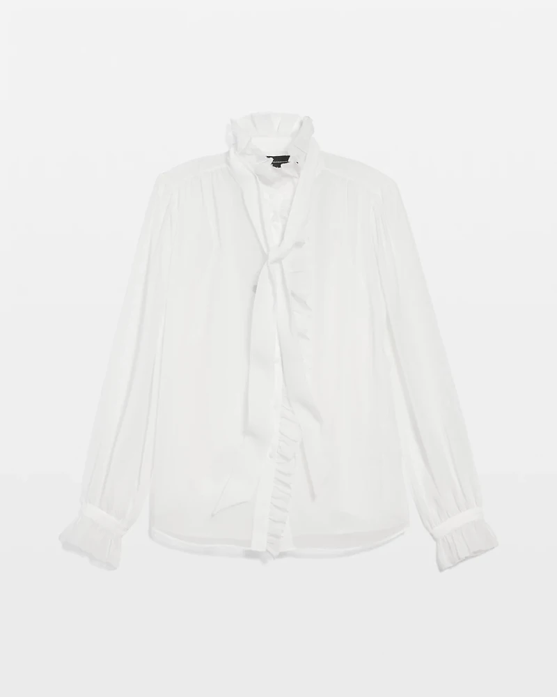 Chiffon Ruffle Blouse