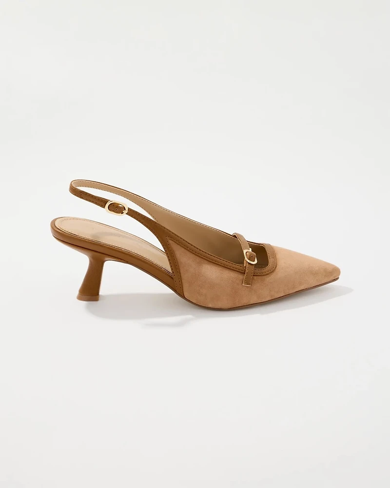 Slingback Kitten Heel Pump