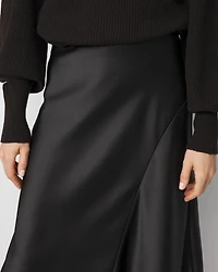 Satin Slip Midi Skirt