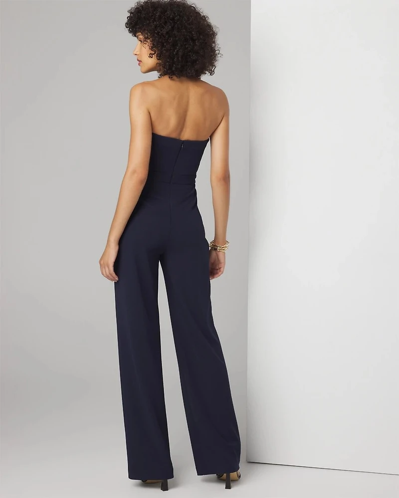 Strapless Draped Jumpsuit