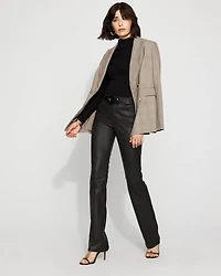 High-Rise Coated Micro Bootcut Jean