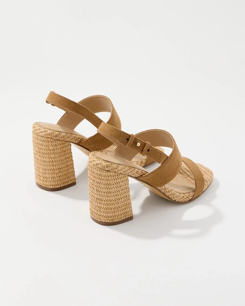 Raffia Heeled Sandal