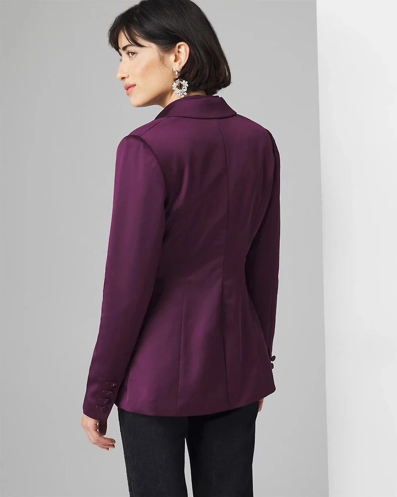 WHBM® One-Button Blazer in Satin